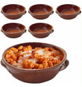 Set 6 tegamini in terracotta