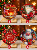 Piatto Natale Decorativo con Paletta – Fantasie Assortite