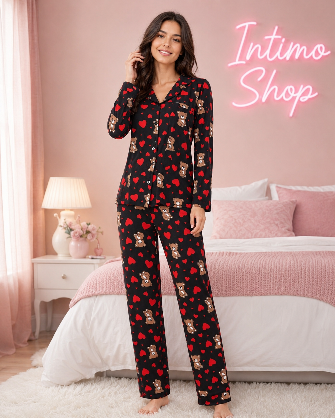 Pigiama Teddy Love Modal 3337