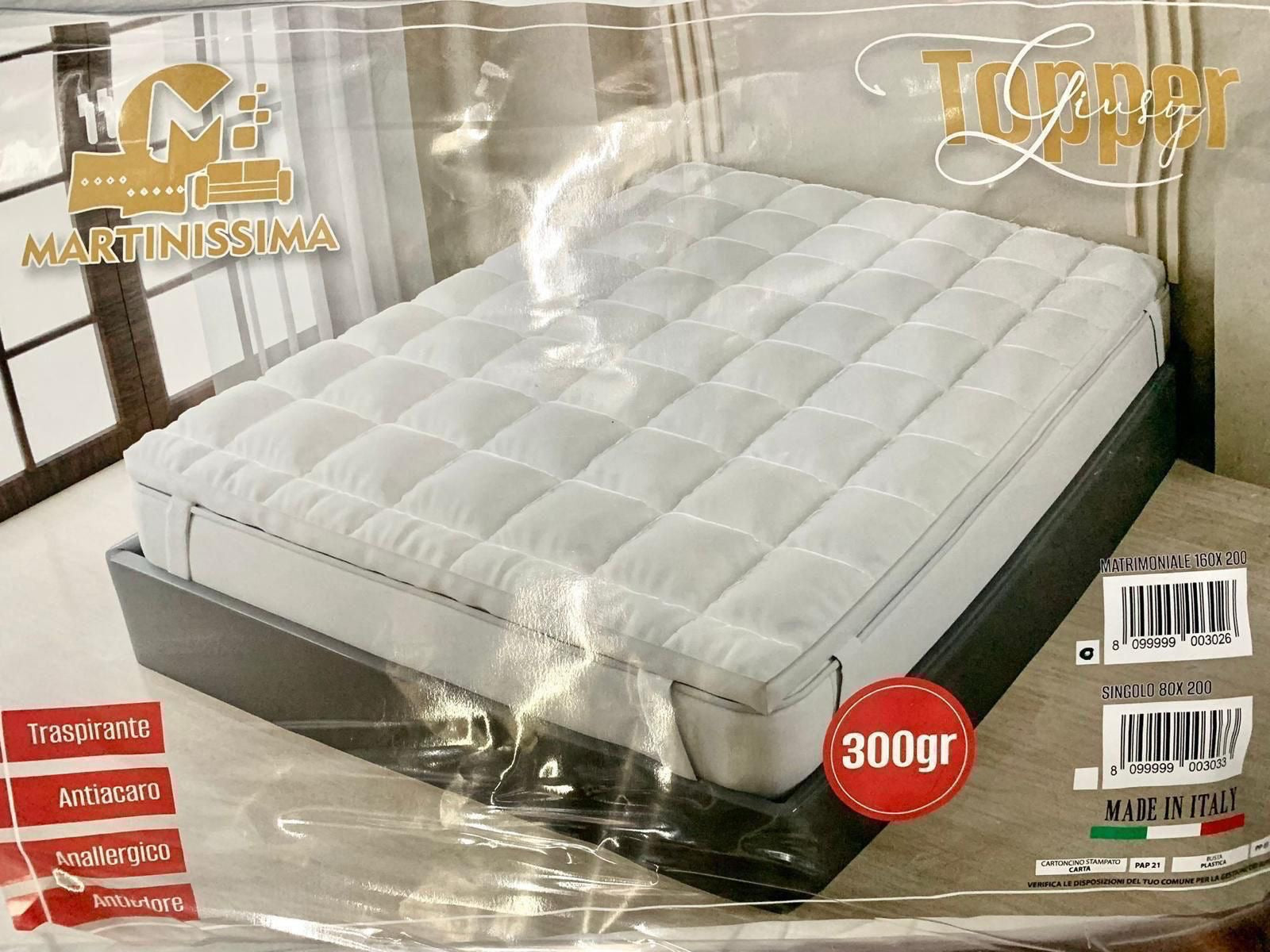 Coprimaterasso Topper Matrimoniale