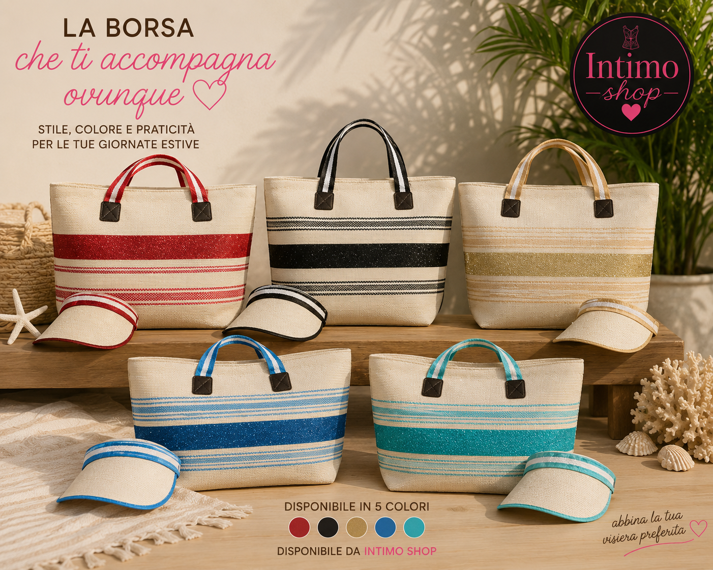 Borsa Mare + Visiera Abbinata