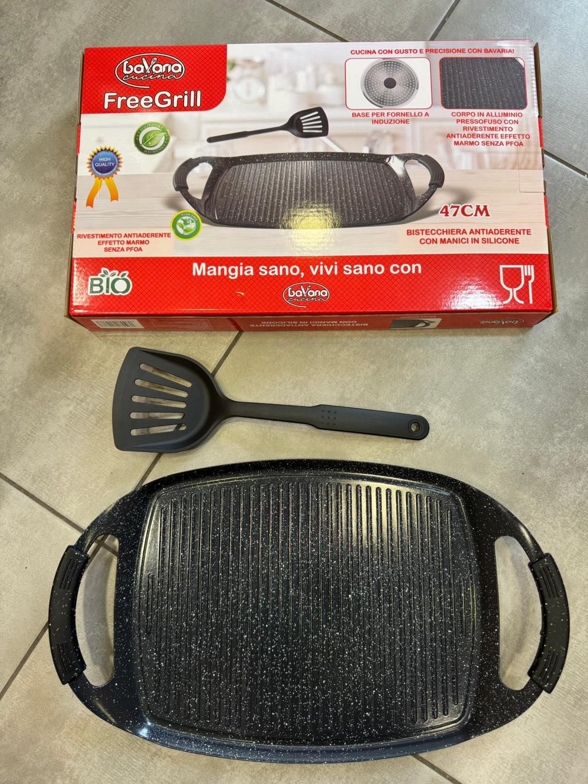 Bistecchiera antiaderente da 47 cm