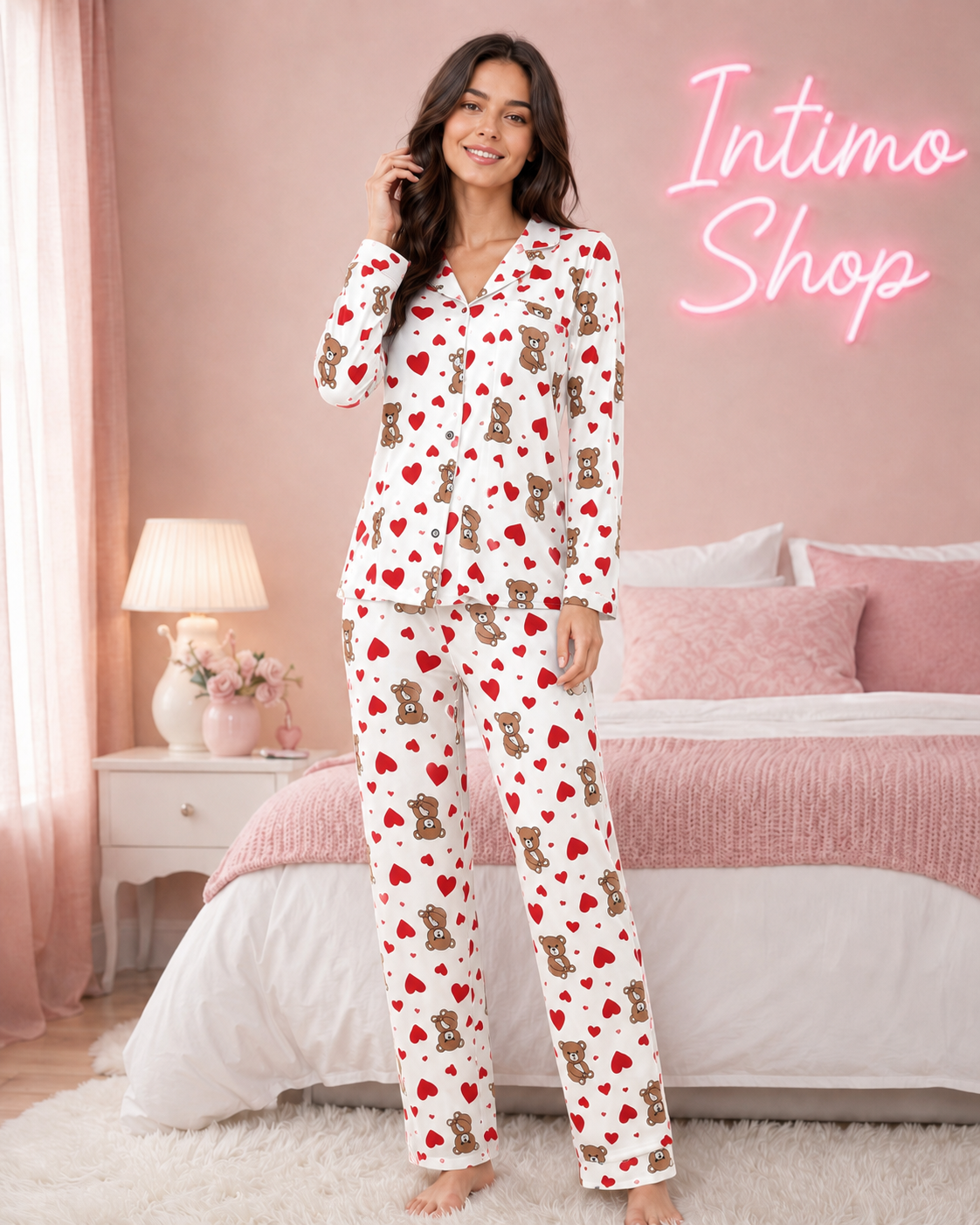 Pigiama Teddy Love Modal 3337