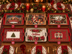Vassoio Natale Rettangolare con Manici – Fantasie Assortite