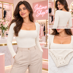 Sotto Giacca Body Donna Miss Kimery con Scollo Quadrato