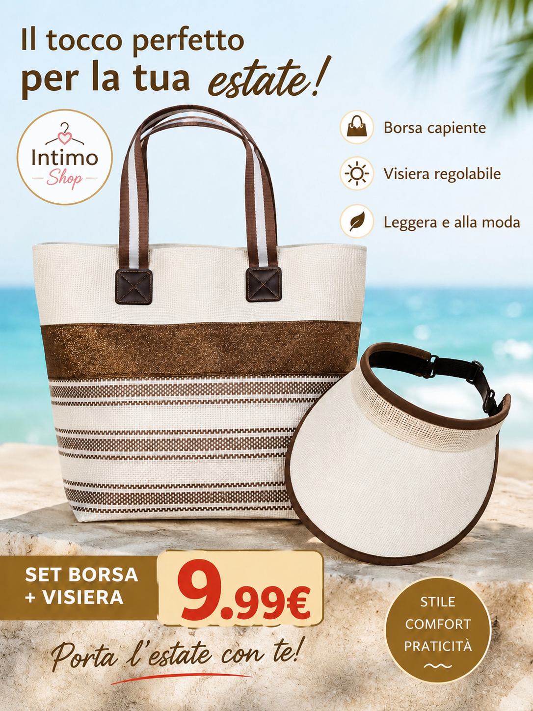 Borsa Mare + Visiera Abbinata