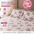 Lenzuola Matrimoniali Nausica Art Ortensia
