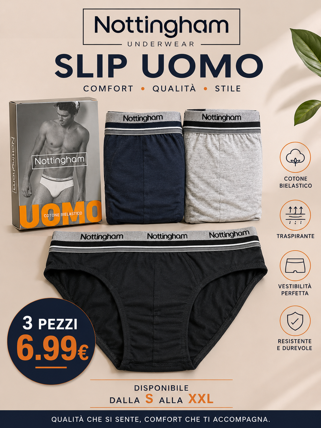 SLIP UOMO NOTTINGHAM