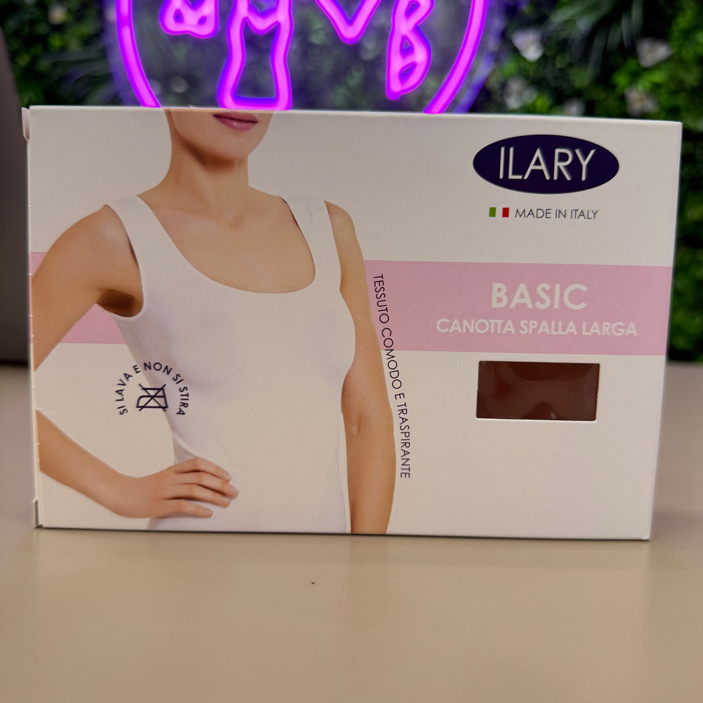Canotta Spalla Larga Microfibra Ilary
