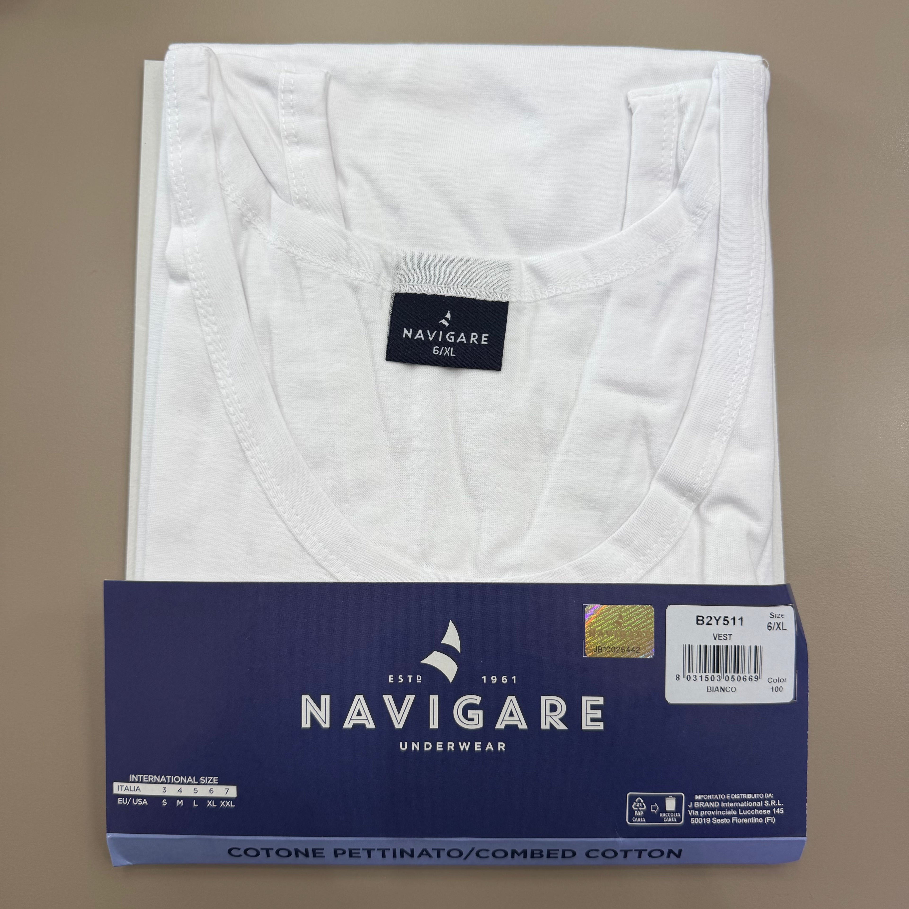 Canotta Spalla Larga Navigare