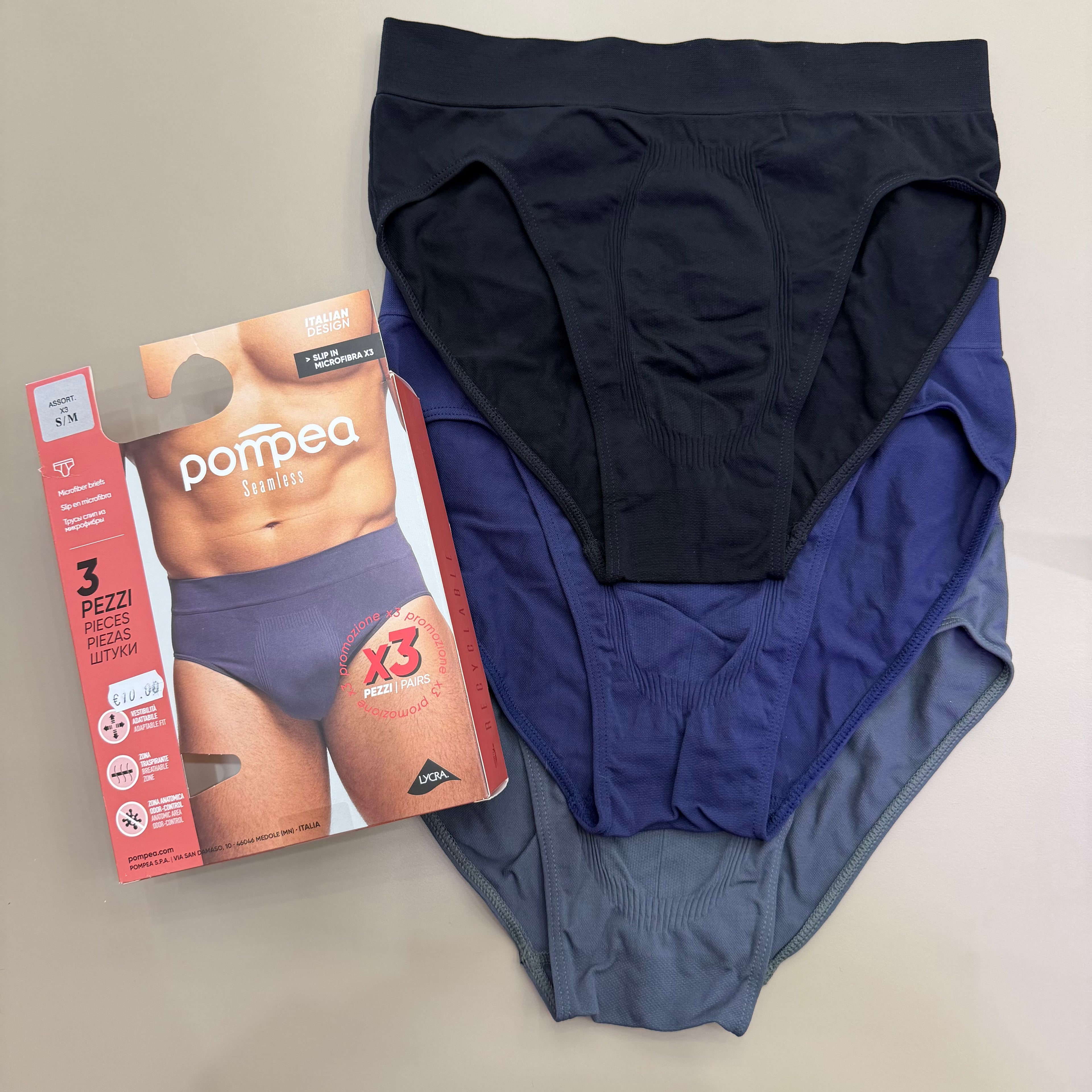 Slip Uomo Microfibra Pompea