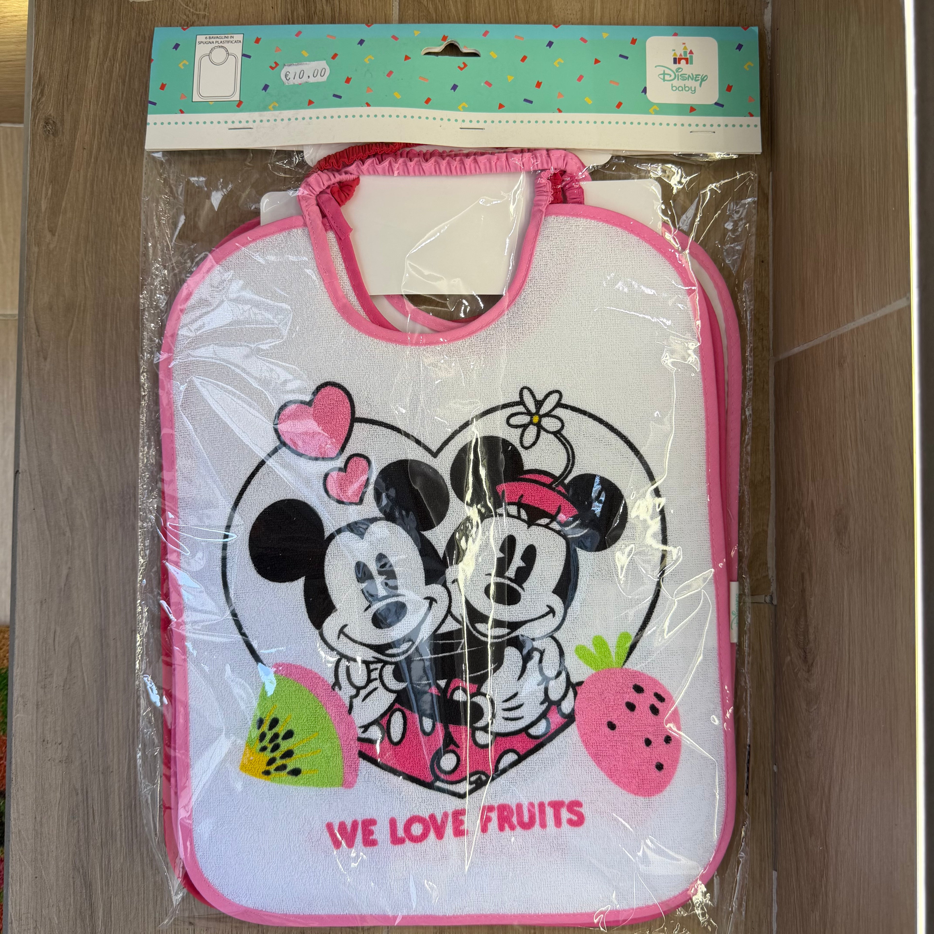 Bavettoni 26X36 Disney 6 pezzi