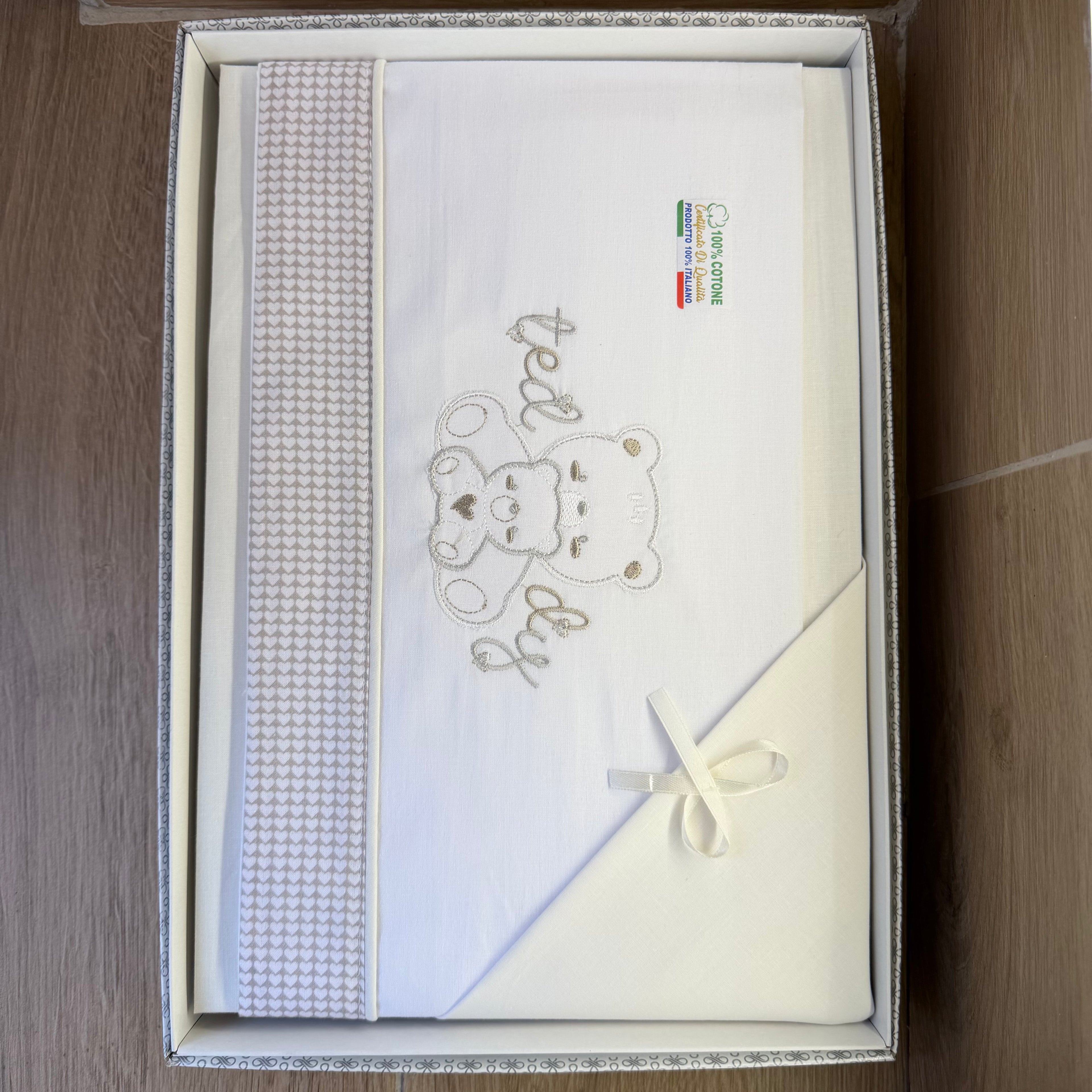 Lenxuola Compose Culla 85X120 Neutre