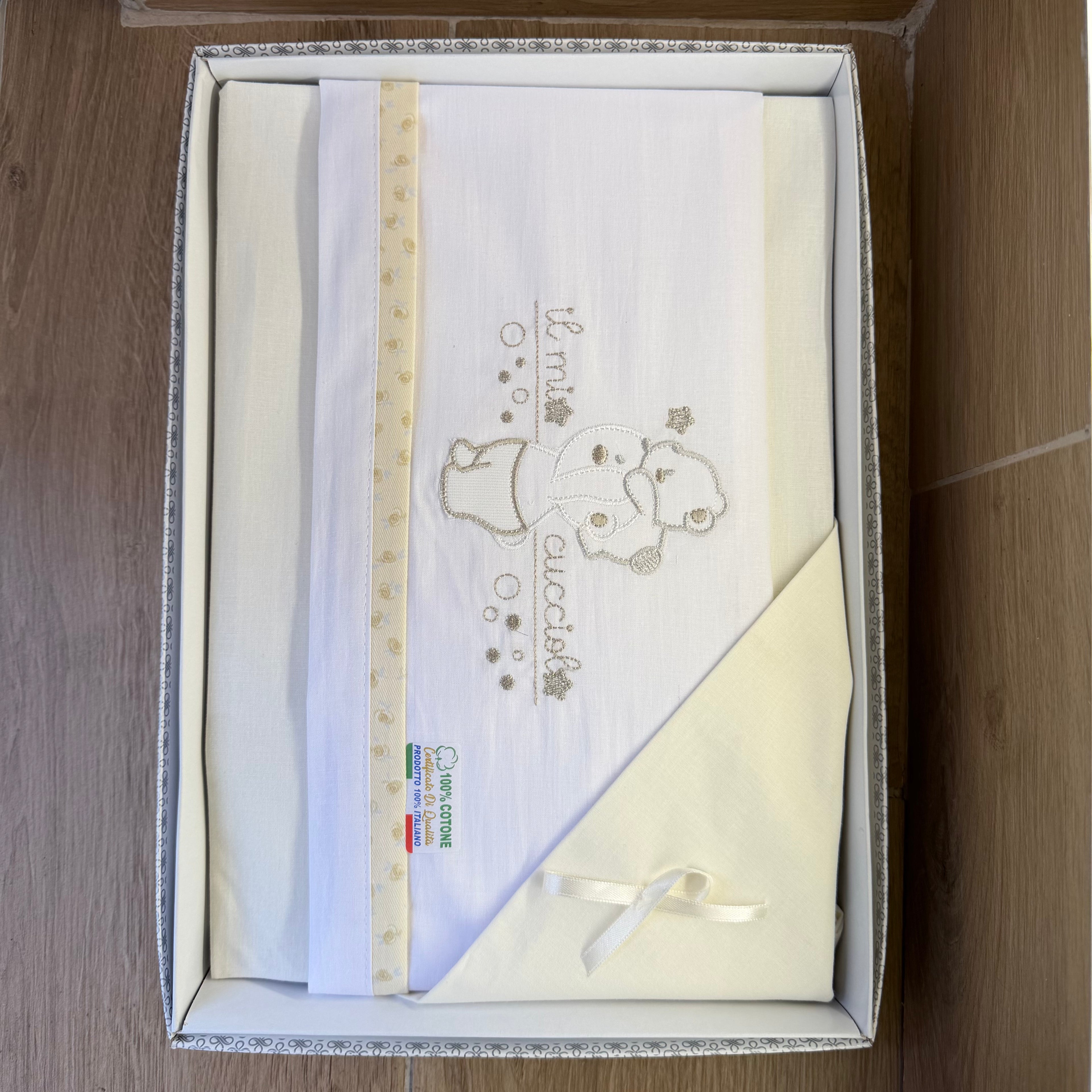Lenxuola Compose Culla 85X120 Neutre