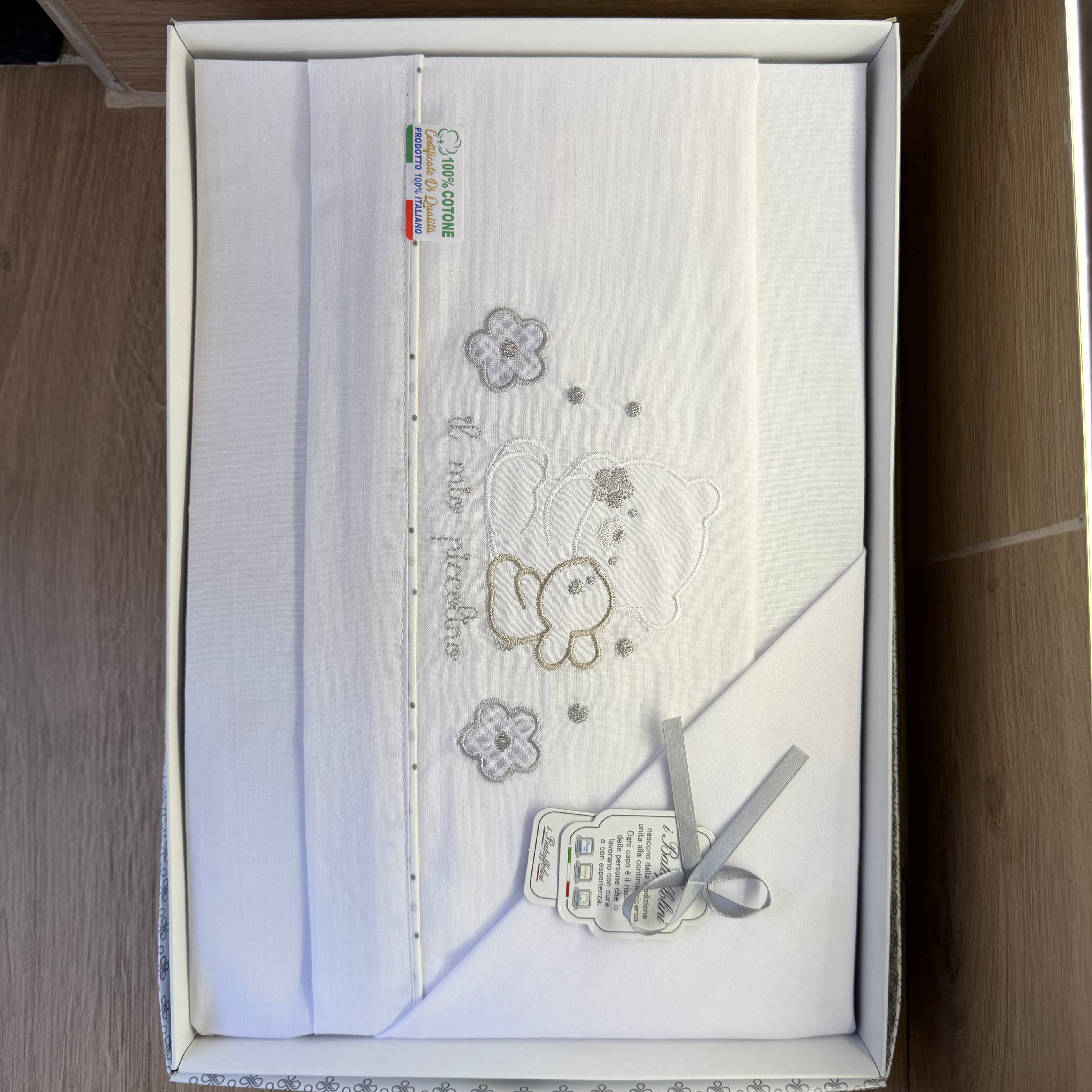 Lenxuola Compose Culla 85X120 Neutre
