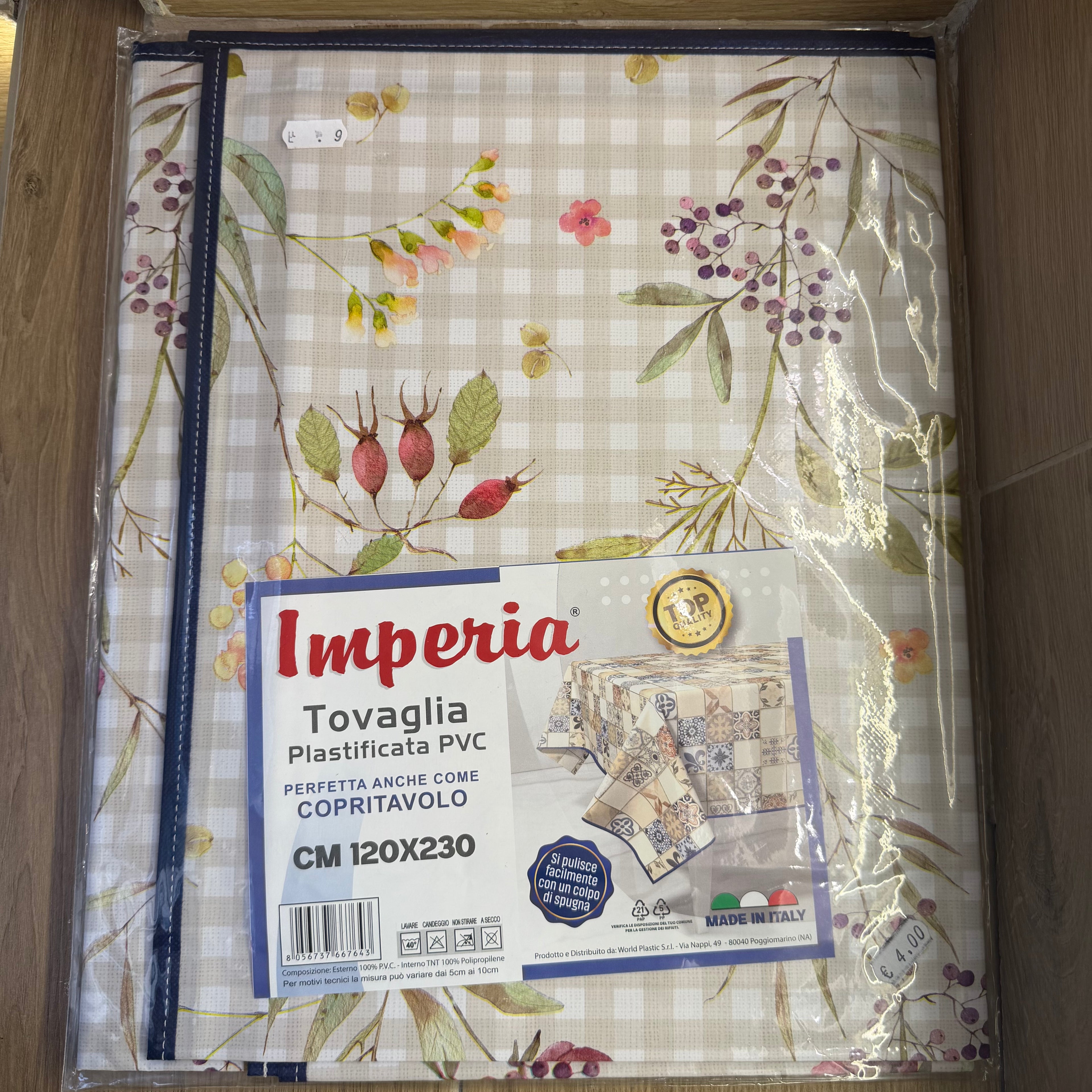 Tovaglia Plastica X12 "120X130"