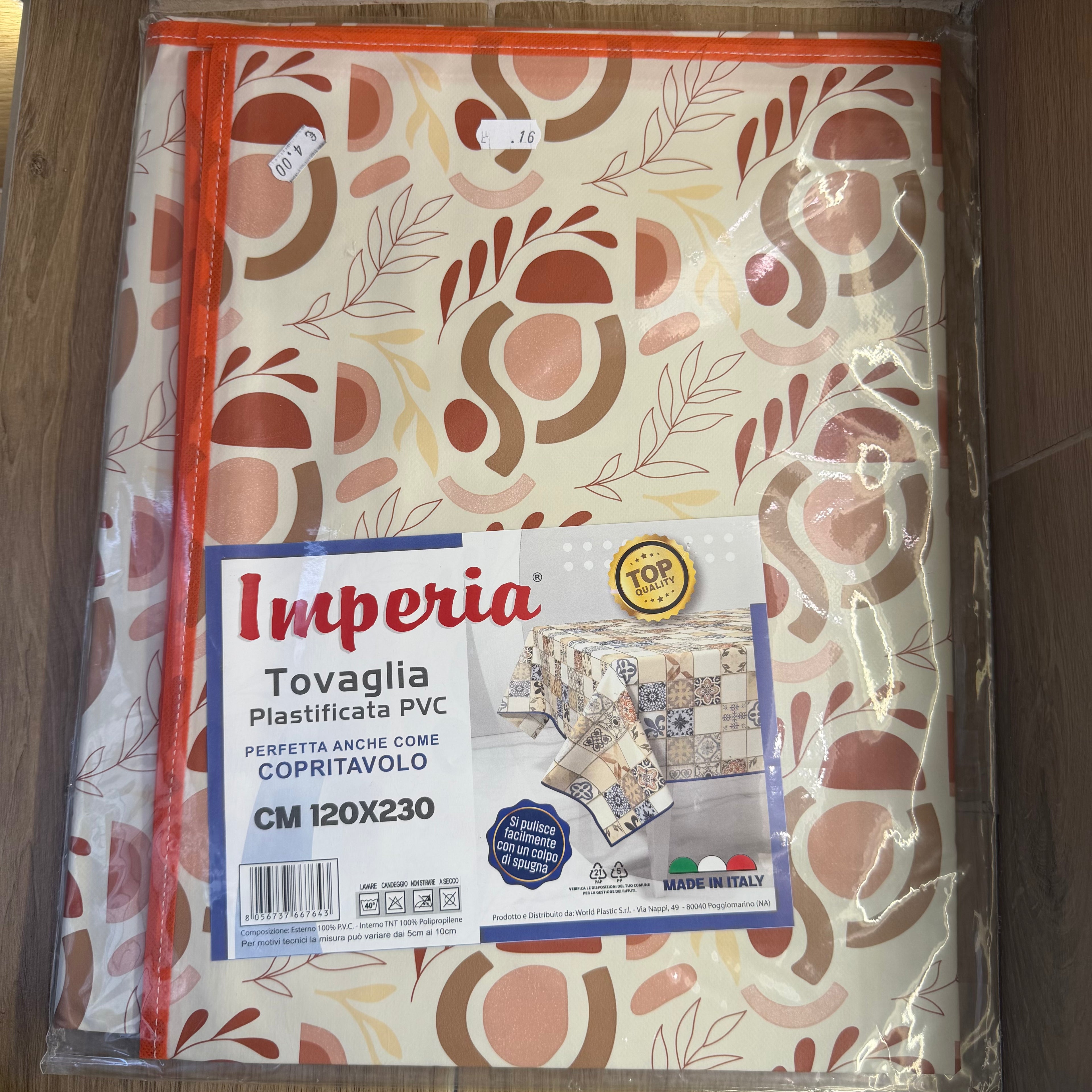 Tovaglia Plastica X12 "120X130"