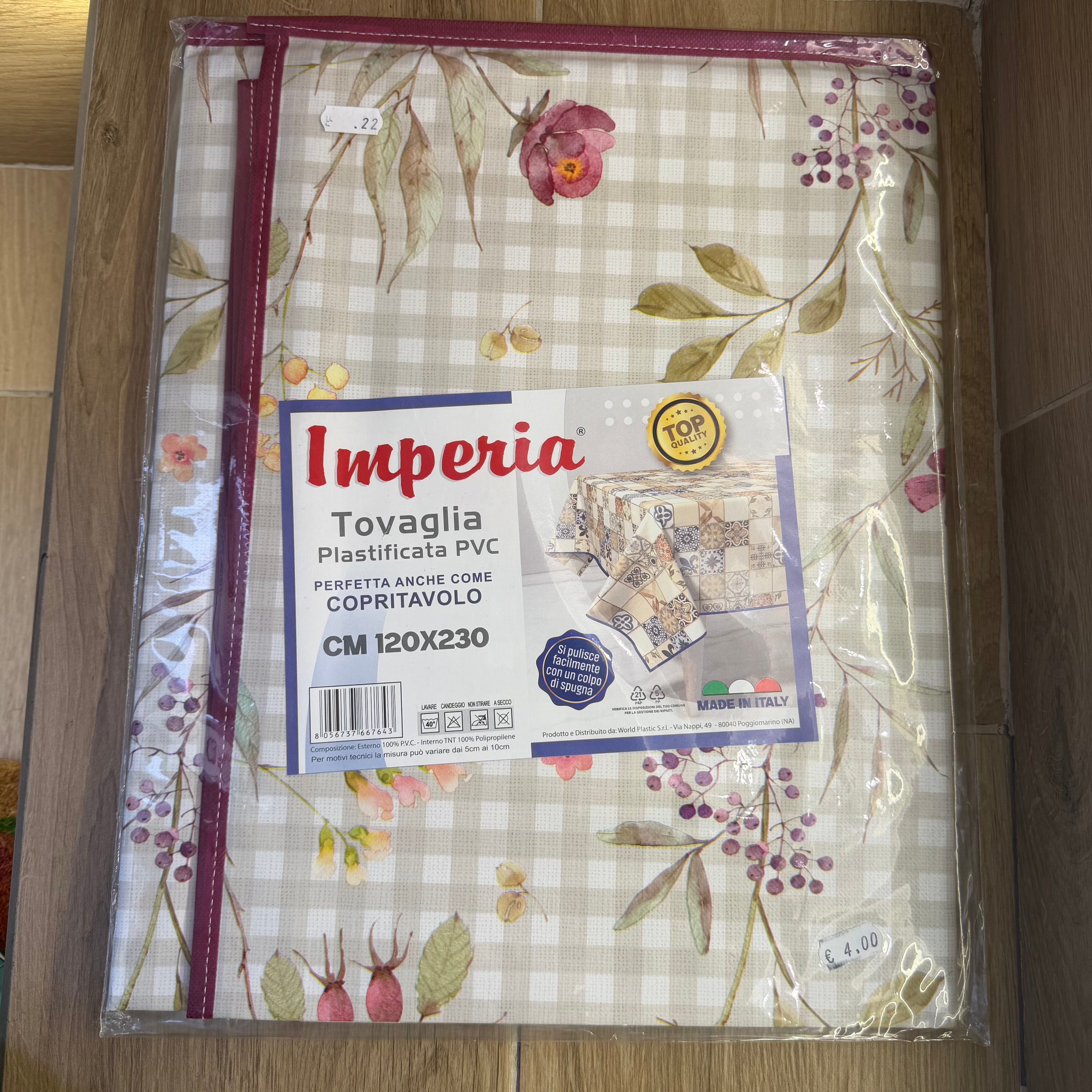 Tovaglia Plastica X12 "120X130"