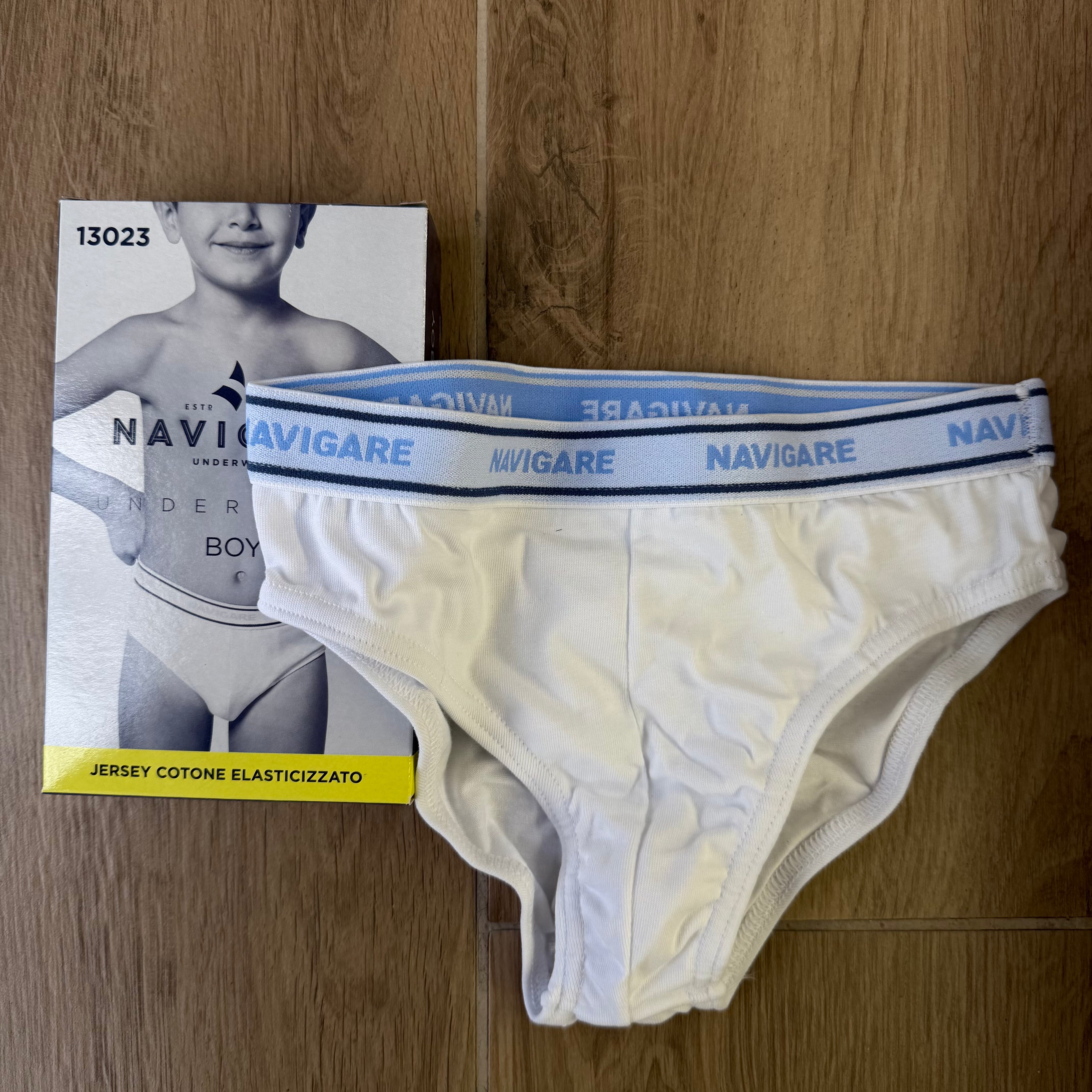 Slip Bimbo Navigare Bianchi 3 pezzi