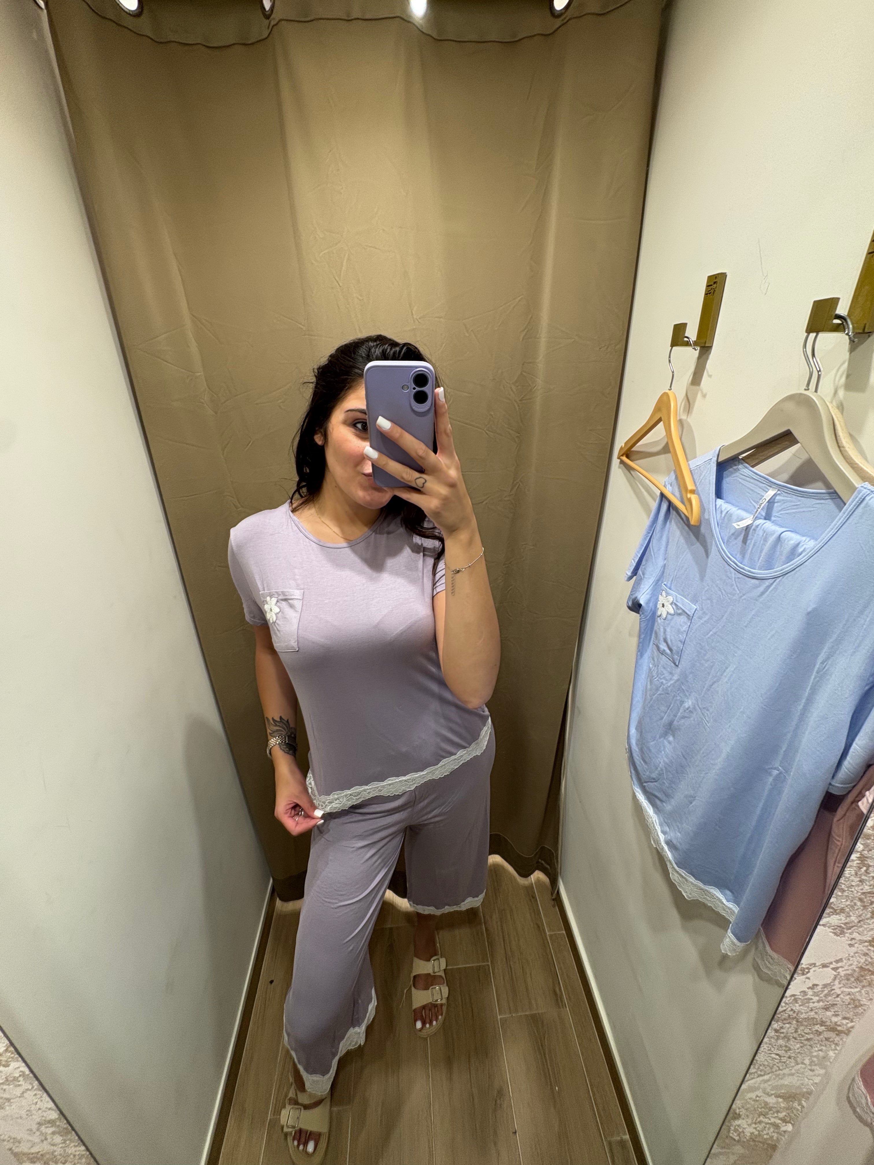 Pigiama Pinocchietto Da Donna Caress Y1728