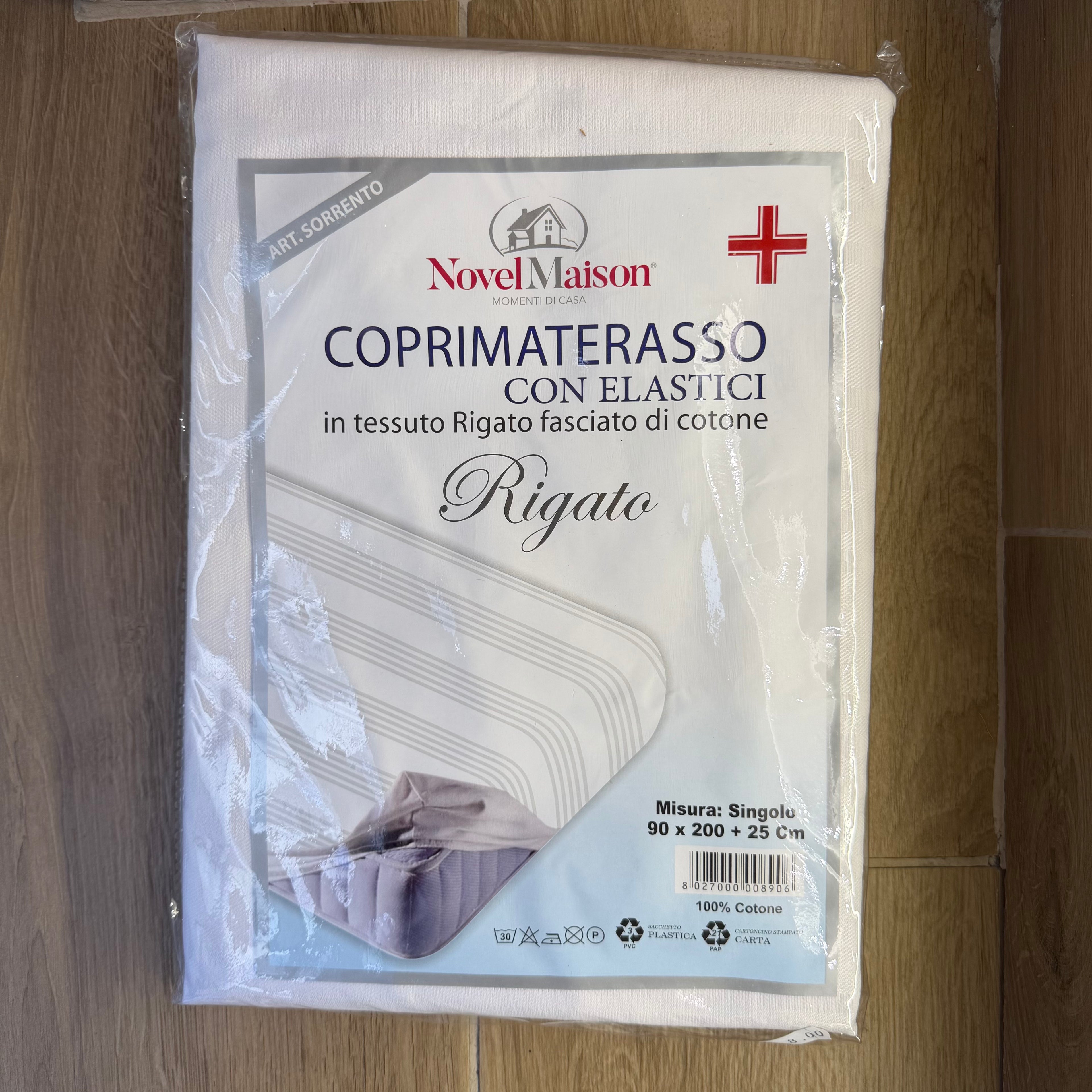 Coprimaterasso Cotone Damascato