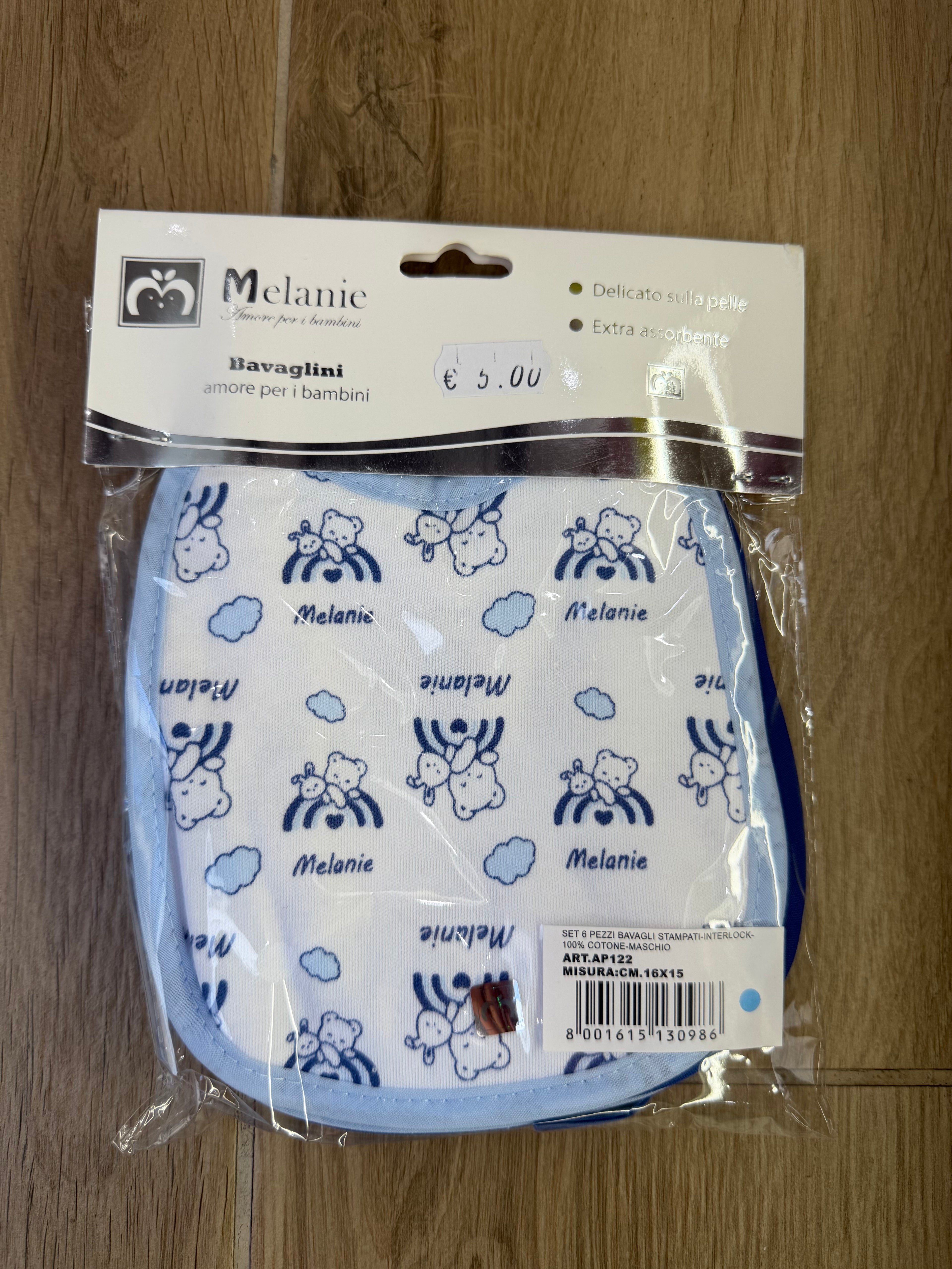 Bavette Melanie 6 pezzi Misura Piccola 16X15