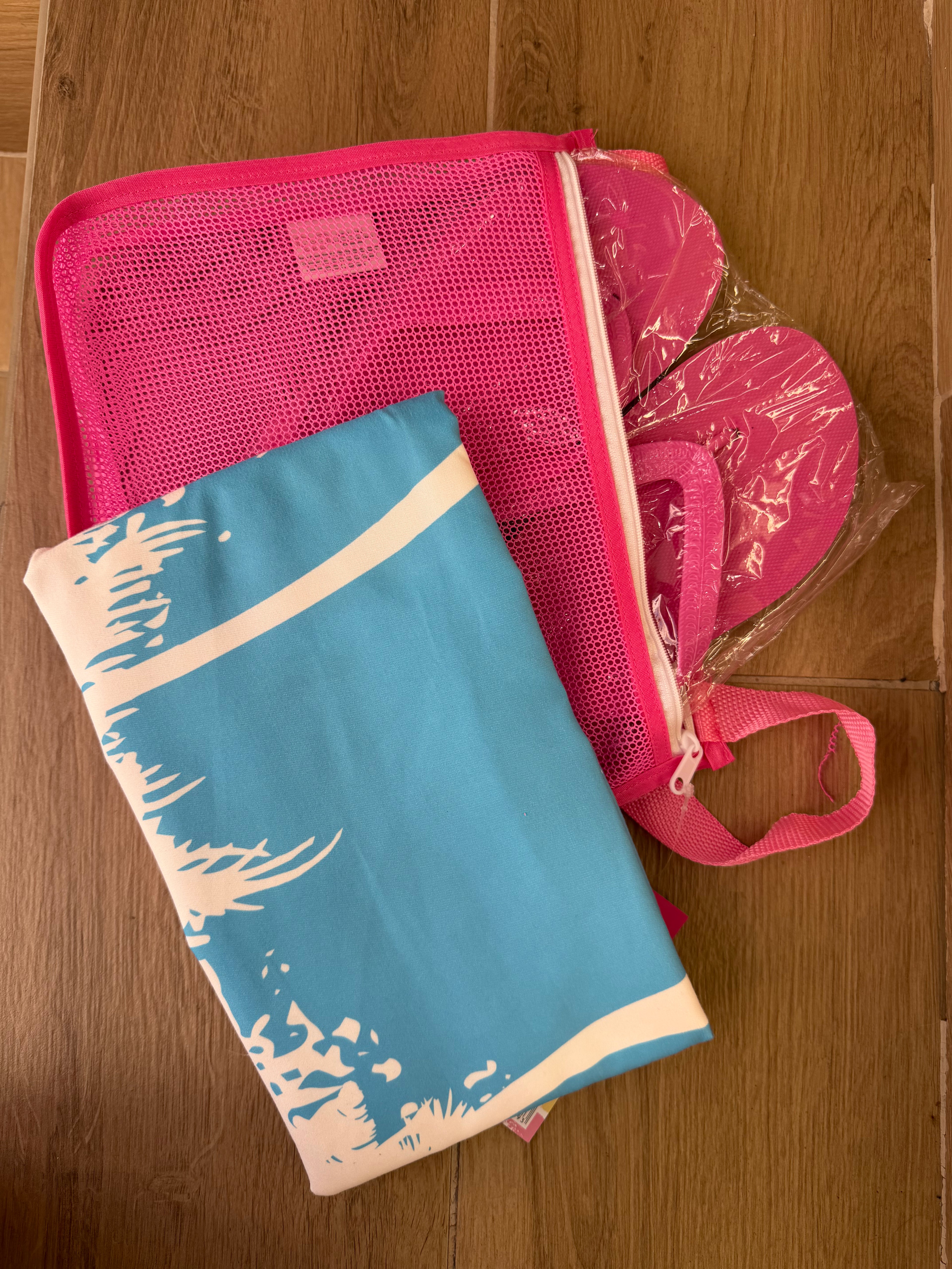 Set Borsa + Telo Mare + Ciabattine Donna