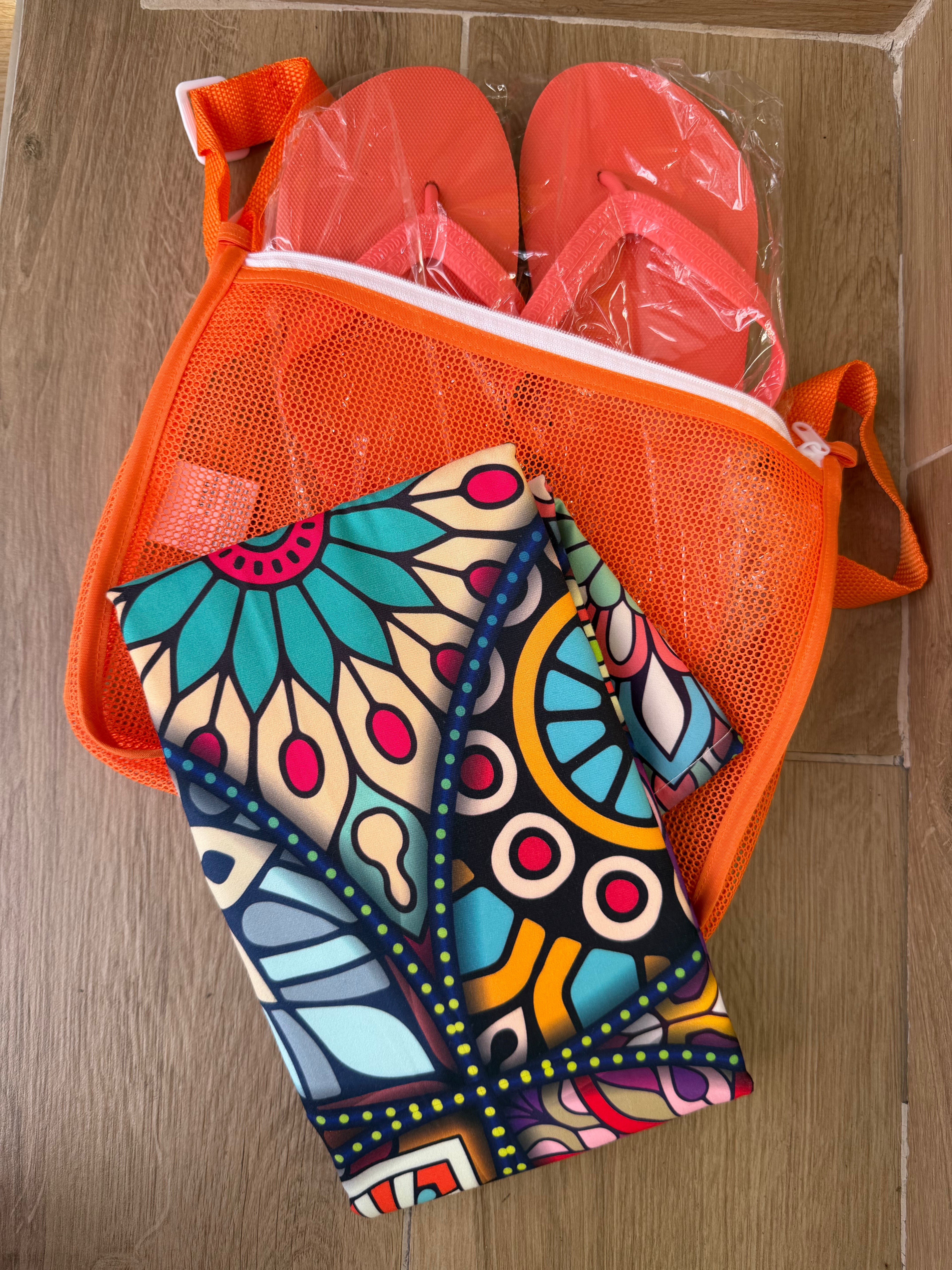 Set Borsa + Telo Mare + Ciabattine Donna