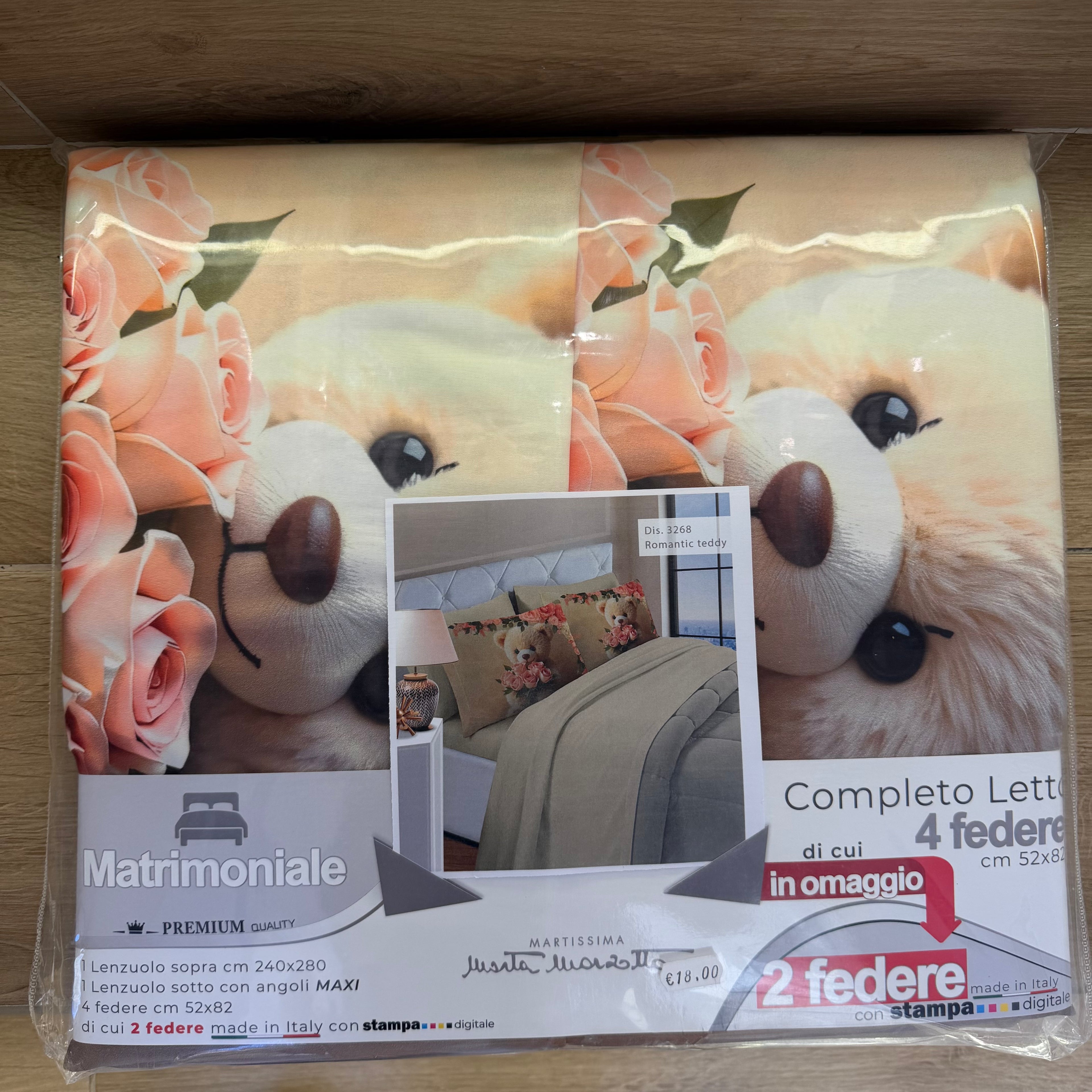Lenzuola 4 Federe Marzotto