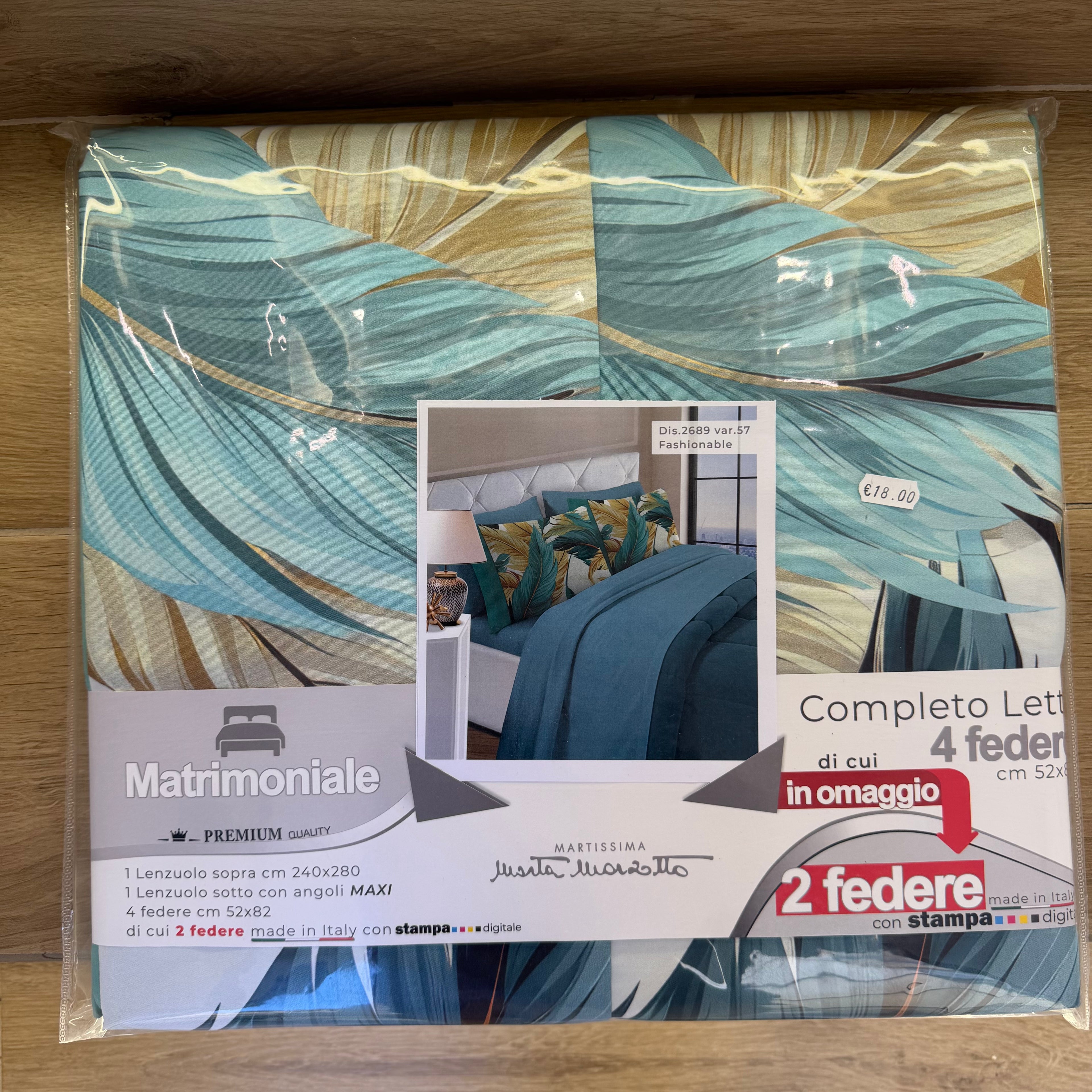 Lenzuola 4 Federe Marzotto