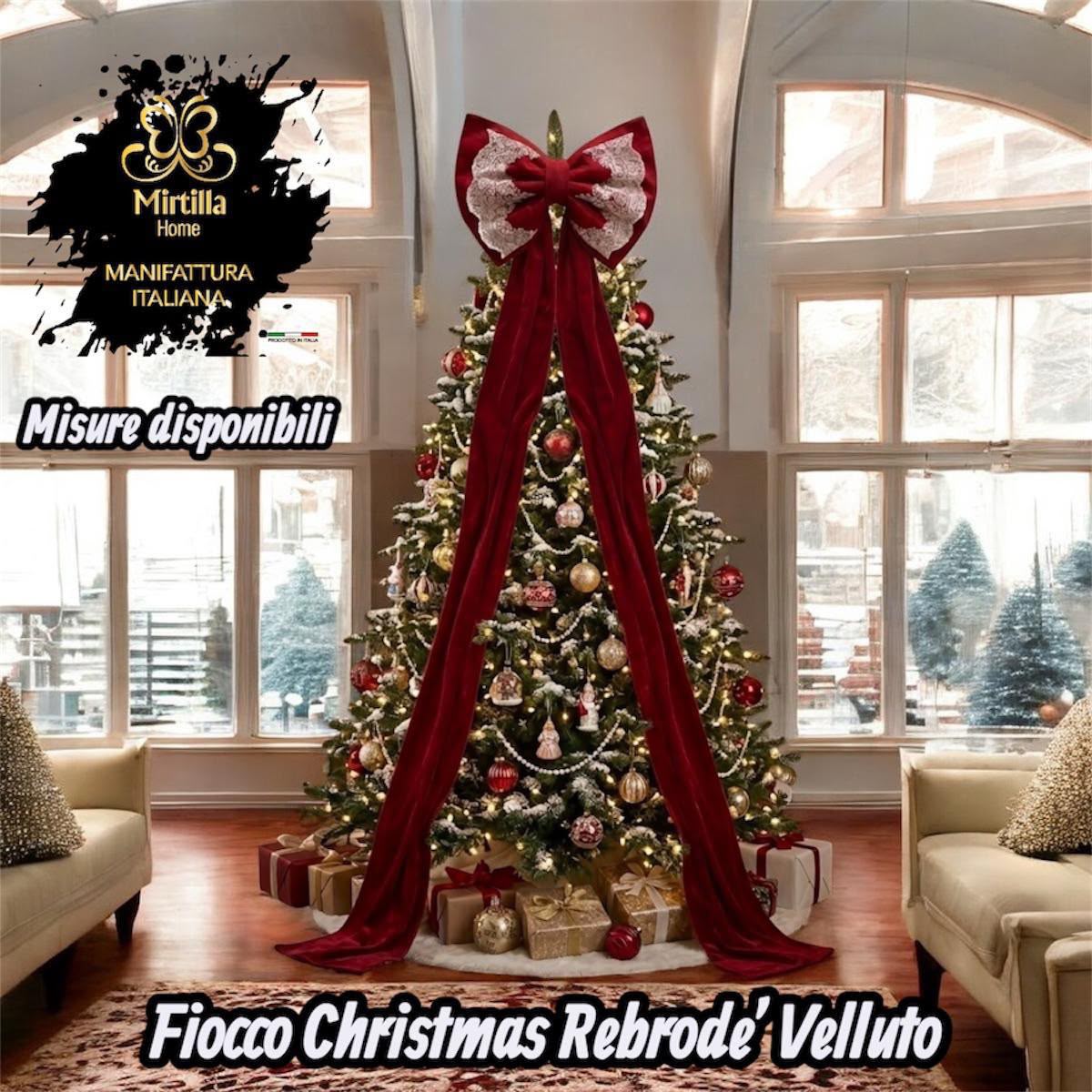 Fiocco Albero Natale Velluto (sul sito 2€ in più)