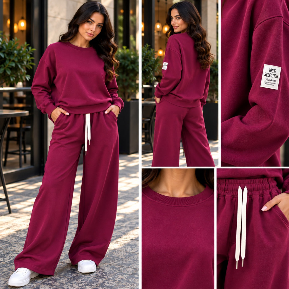 Completo Donna Urban Comfort Bordeaux