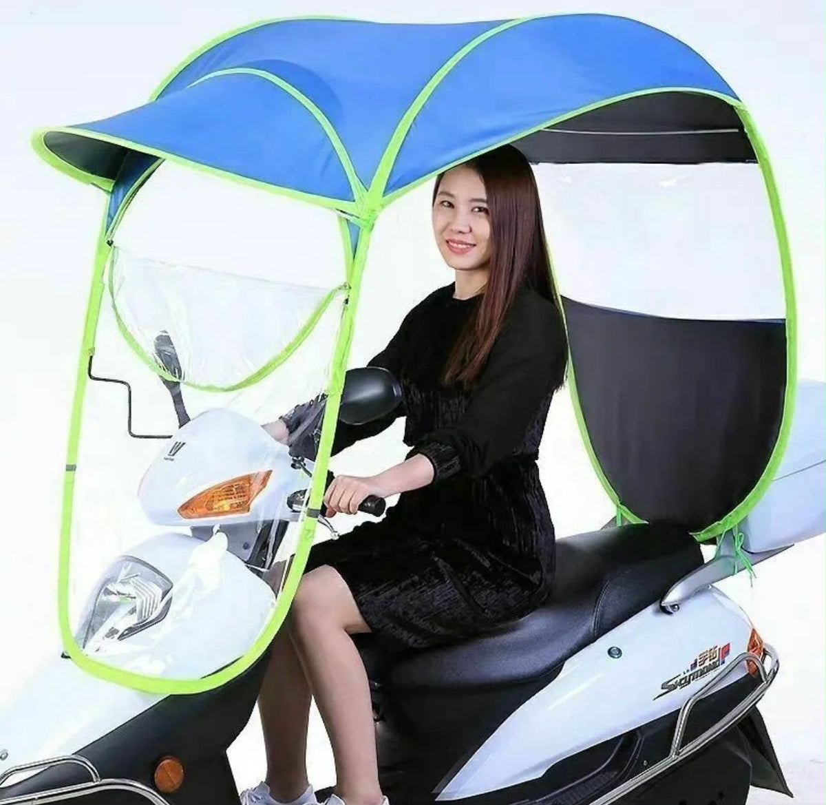 Copertura parapioggia per scooter con tettuccio