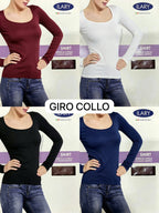 Girocollo ILARY bordeaux bianco nero blu
