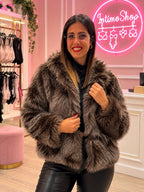 Pelliccia Glamour marrone