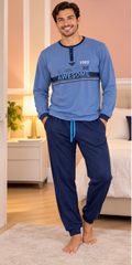 Pigiama uomo Born To Be Awesome blu